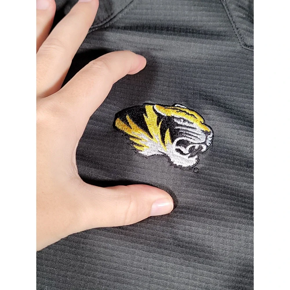 Missouri Tigers Mizzou Jacket Large Gray The North Face 1/4 Zip Mock Thermal Men